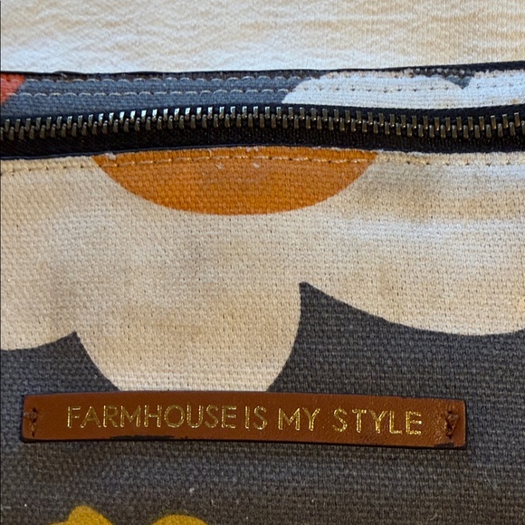 Farmhouse Is My House Canvas Wallet with Zipper - Picture 2 of 8